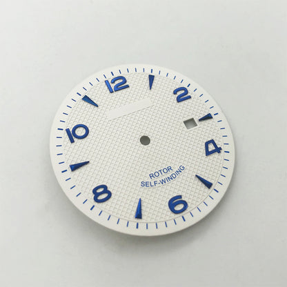 35.6MM watch dial with clear markers for ETA 2836, Miyota 8215 movements.