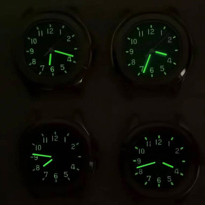 Green luminous 31.3MM watch dial with hands for NH35/NH36/2813/8215/2836 movements, precise fit and clear readability.