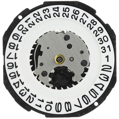 Hattori Epson TMI PC32 quartz watch movements with date display at 3 & 6 o'clock, Japan made, set of 3.