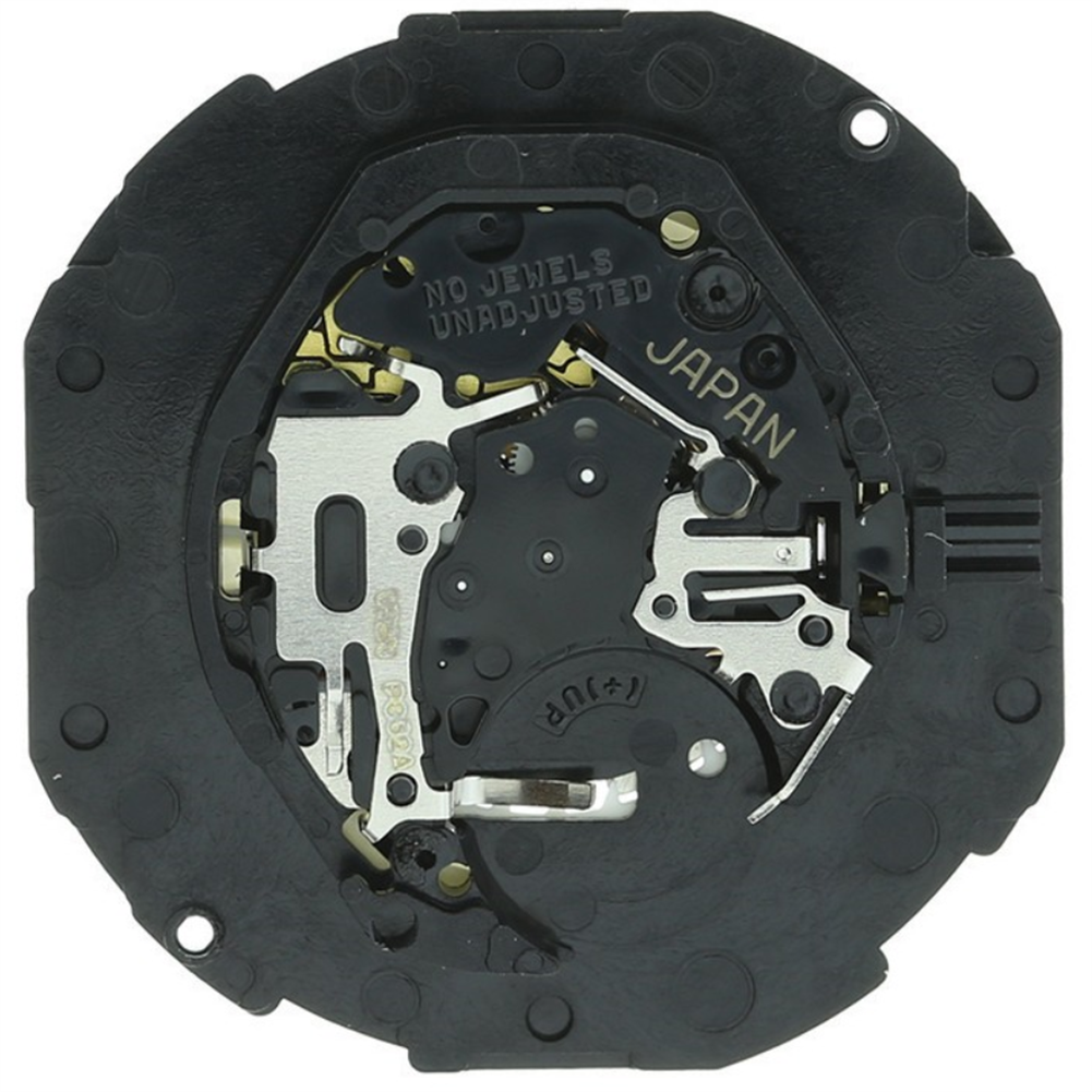 Hattori Epson TMI PC32 quartz watch movements with date display at 3 and 6 o'clock, Japan-made pack of 3.