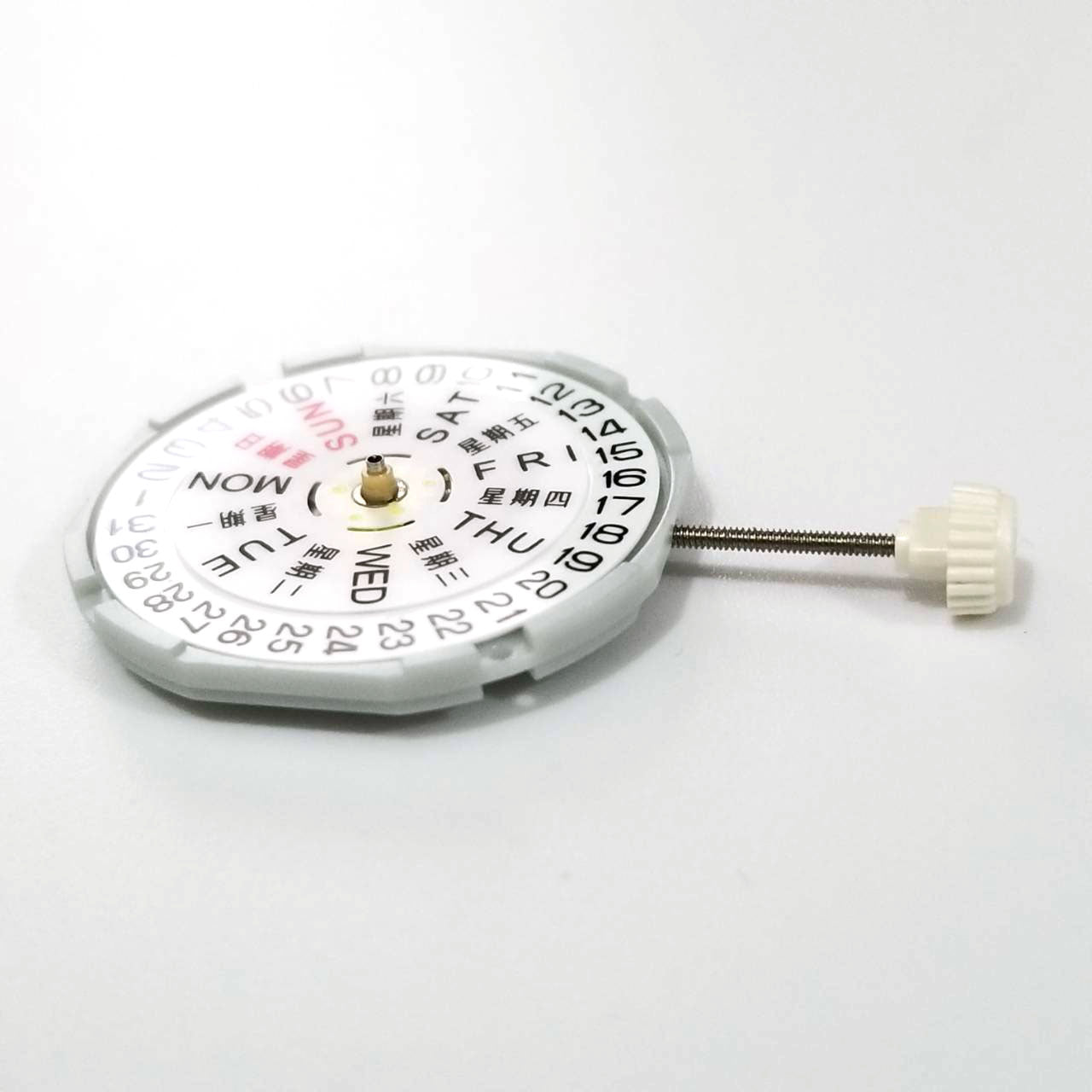 Quartz Movement Sunon PE28 watch with 3 hands, date and day display, sleek design for everyday wear.