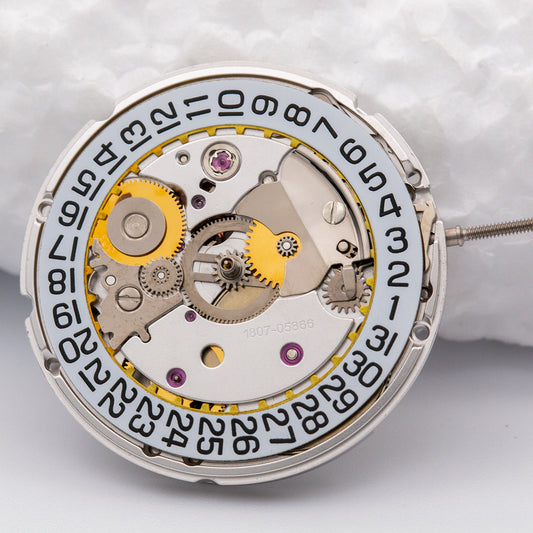 PT5000 automatic mechanical watch movement by China Made, compatible with ETA2824/SW200 models, precision replacement part.