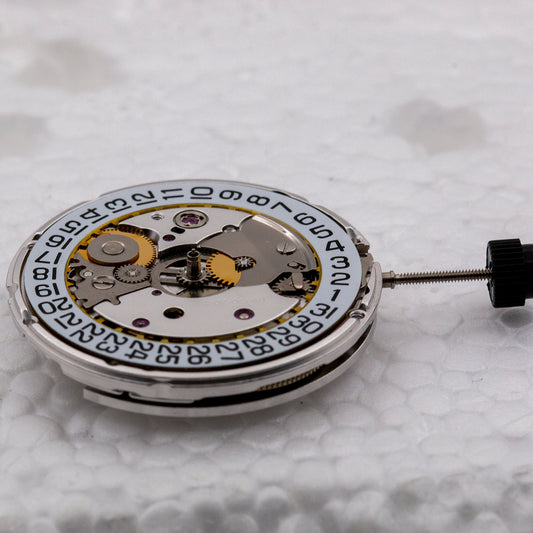 PT5000 automatic mechanical watch movement by China Made, compatible with ETA2824/SW200 models, precision replacement part.