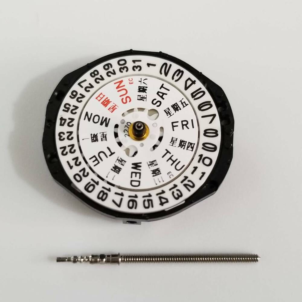 SII PC23 quartz watch movement replacement part for precise timekeeping and repairs.