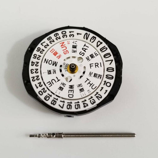 SII PC23 quartz watch movement replacement part for precise timekeeping and repairs.