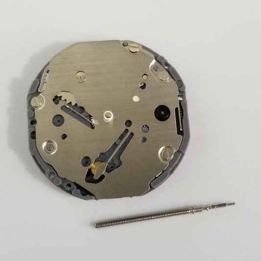 Hattori Epson TMI VD73A quartz watch movement, precision Japanese craftsmanship for watch repair.