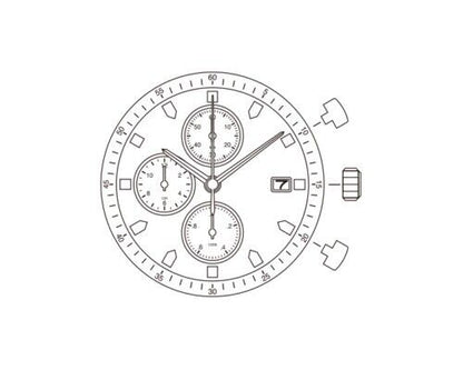 Mouvement à quartz Miyota 0S60 OS60, pièces de rechange pour montres, remplacement 0560