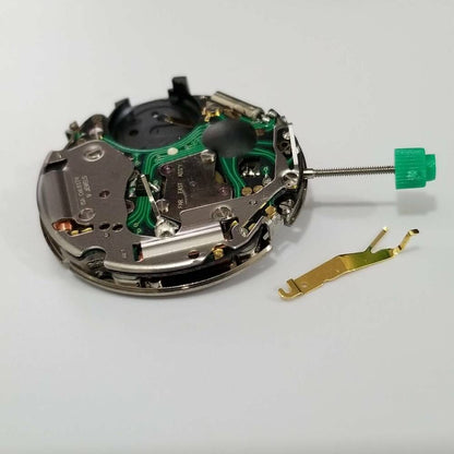 Silver ISA 8174/220 quartz watch repair part compatible with 8154/220 models for accurate timekeeping.