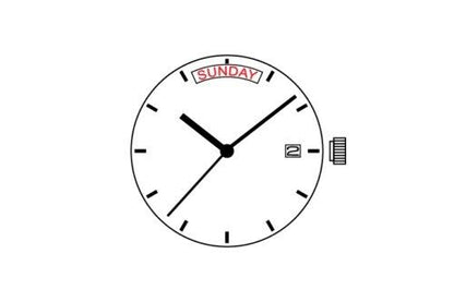 Epson VX44 quartz watch movement repair part compatible with V544 V744 Y144 models for precise timekeeping.