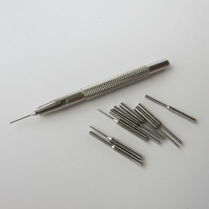 Watch Band Sizing Tool Steel Pin Punch 0.5mm-1.6mm for Watch Repair Tool