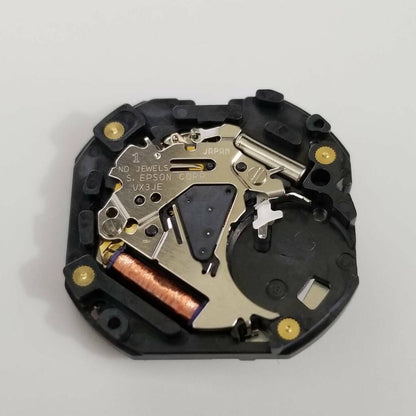 Epson VX3J quartz watch movement replacement for V33J models, precise repair part by Epson.