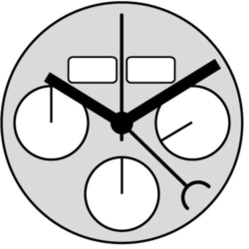 Ronda 5040.F Quartz Movement Watches Repair Parts