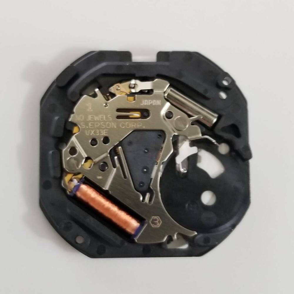 Epson VX33 quartz watch movement repair part for 7N33, 7N35, 7N36 models, V733 replacement