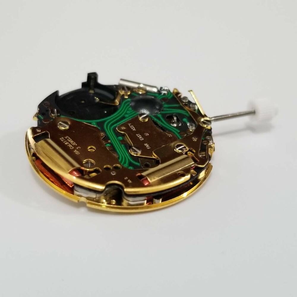 Gold ISA 8172/220 watch repair part with quartz movement, compatible replacement for 8162/220 models.