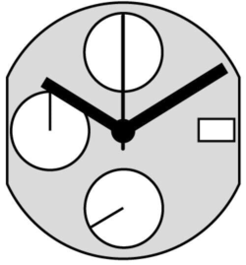 Pièces de rechange pour montres à mouvement à quartz Ronda 3540.D 