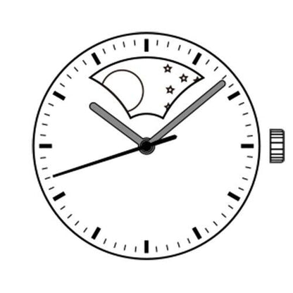 PC39 quartz watch repair parts with V535 movement compatibility, precise components for reliable watch maintenance.