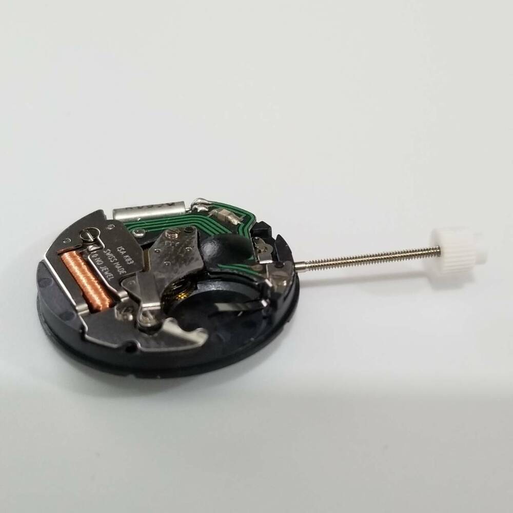 ISA K83 quartz watch movement part with precise timekeeping for reliable watch repairs.
