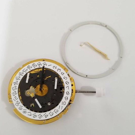 ISA 8172/220 gold watch repair part with quartz movement, replacement for 8162/220 models.