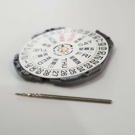 Hattori Epson TMI VJ43B quartz watch movement, precision Japan-made mechanism for watch repairs.
