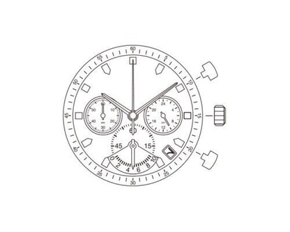 Pièces de rechange pour montres à mouvement à quartz Miyota 0S22 OS22, fabriquées au Japon