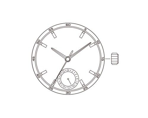 Pièces de rechange pour montres à mouvement à quartz Miyota 6P28