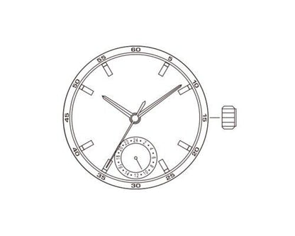 Pièces de rechange pour montres à mouvement à quartz Miyota 6P28