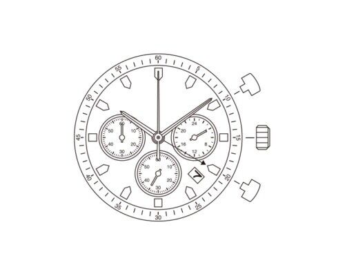 Miyota FS26 Quartz Movement Watches Repair Parts