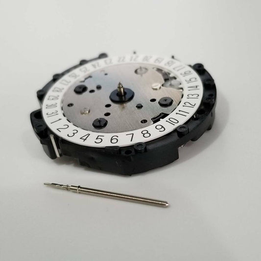 Hattori Epson VD31A quartz watch movement, precision Japan-made mechanism for accurate timekeeping.