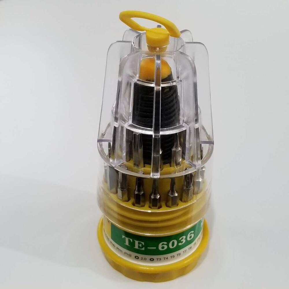 Versatile 30-in-1 screwdriver set for precise watch repairs and adjustments