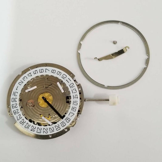 ISA 8171/202 quartz watch movement replacement part for silver watches, compatible with 8161/202 and 8181 models.