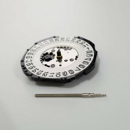 Hattori Epson TMI PC32 quartz watch movement with date at 3, precision Japan-made mechanism