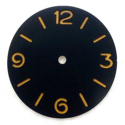 38.9MM watch dial designed for ETA 6498/6497 & ST3600 movements, featuring precise detailing.