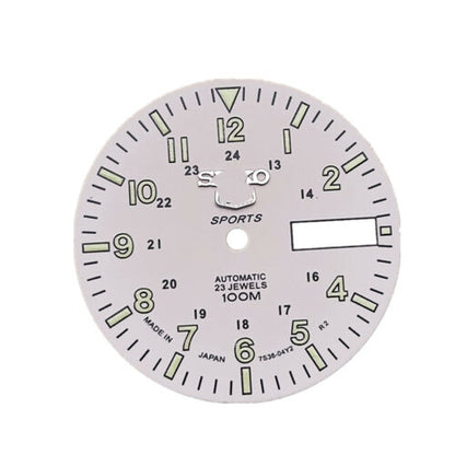 Cadran de montre C3 vert lumineux 28,5 mm pour mouvement mécanique automatique NH36A