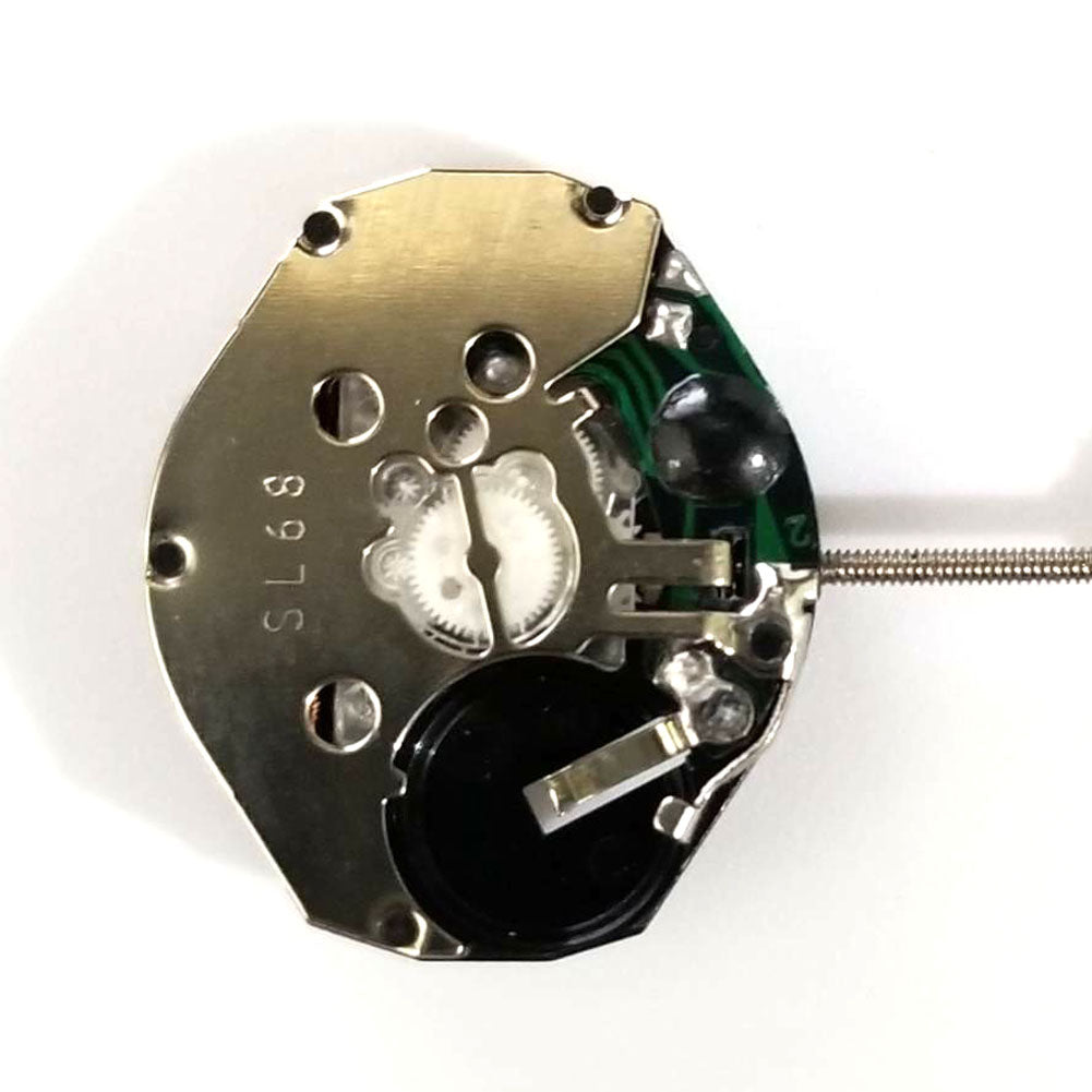 Sunon SL68 quartz watch movement with 3 hands, precise replacement part for accurate timekeeping.