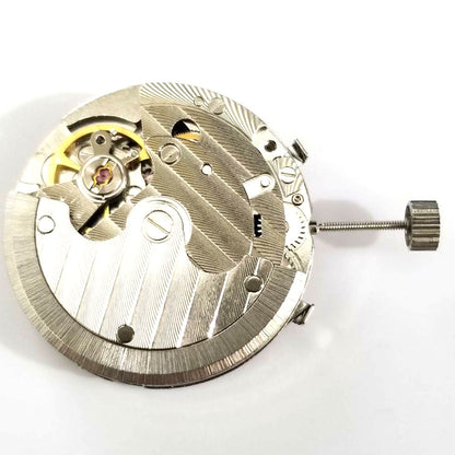 Seagull ST16 automatic watch movement showing intricate mechanical gears and precise craftsmanship.