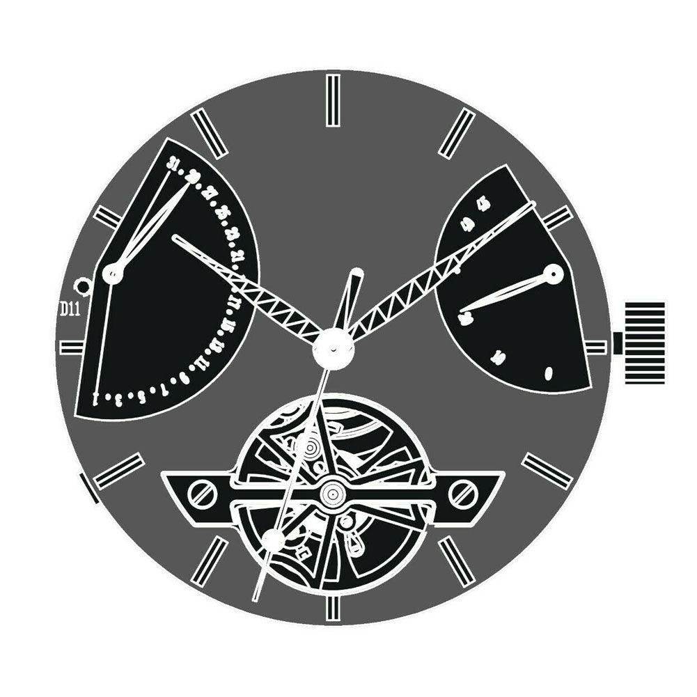 Seagull ST25 watch accessory highlighting ST2505 automatic movement with precise Chinese engineering.