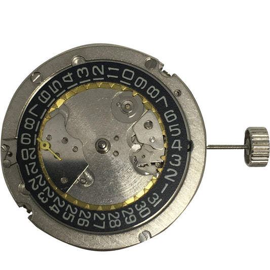 Seagull ST25 automatic watch movement with small second at 9H, featuring perlage finish for durability and style.