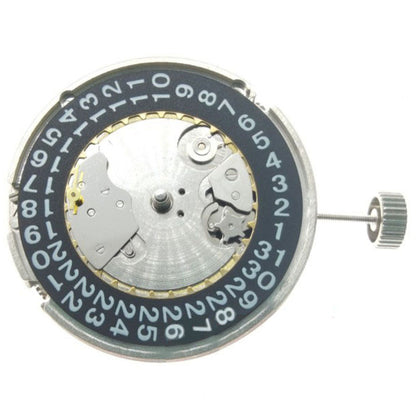 Seagull ST25 ST2555 automatic watch movement with perlage finish and big date at 9H.