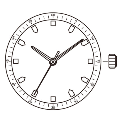 Mouvement à quartz japonais Miyota / Citizen SUPER 2035, fabriqué au Japon