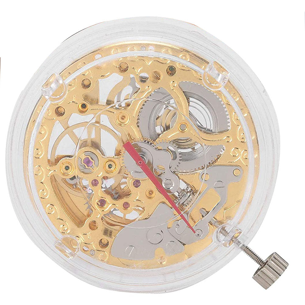 TY2807 gold hollow automatic mechanical watch movement, premium replacement for professional timepieces.