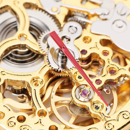 TY2807 gold hollow automatic mechanical watch movement, precise replacement for professional timepieces.