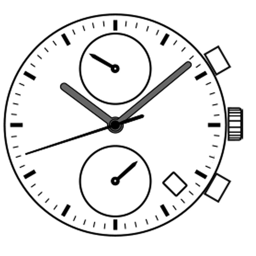Hattori Epson VD35A quartz watch movement, Japan-made precision mechanism for accurate repair and replacement.