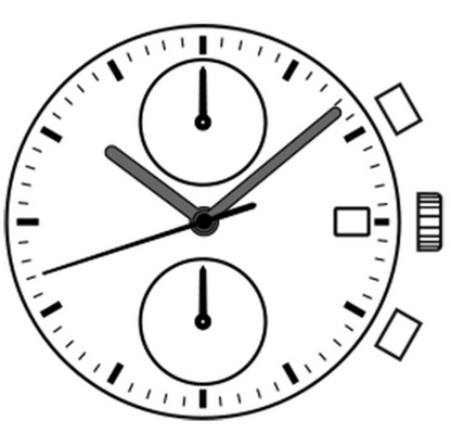 Hattori Epson TMI VD51B quartz watch movement, precision Japan-made replacement for watch repairs