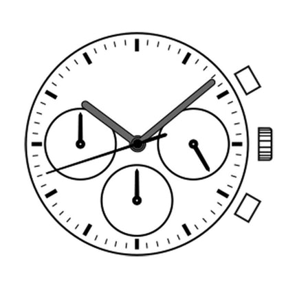 Hattori Epson VD54B quartz watch movement showcasing precise Japan-made timekeeping mechanism