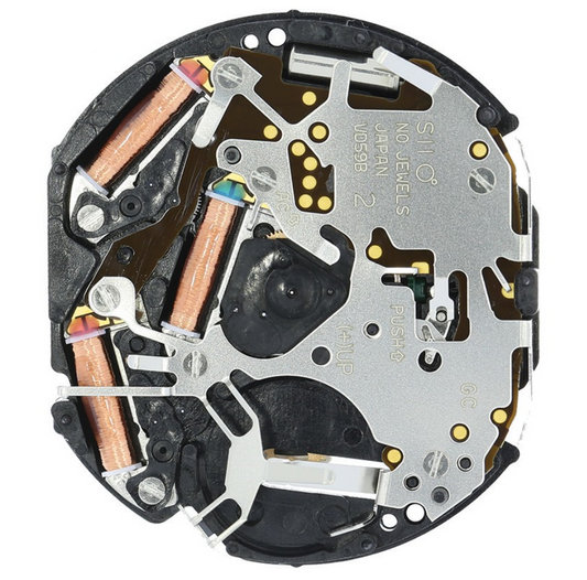 Hattori Epson VD59B quartz watch movement, precision Japan-made mechanism for watch accessories.
