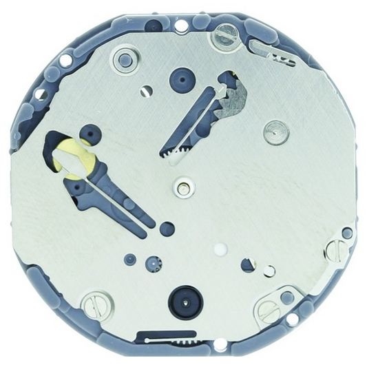 Hattori Epson VD73A quartz watch movement, precision Japanese craftsmanship for reliable timekeeping.