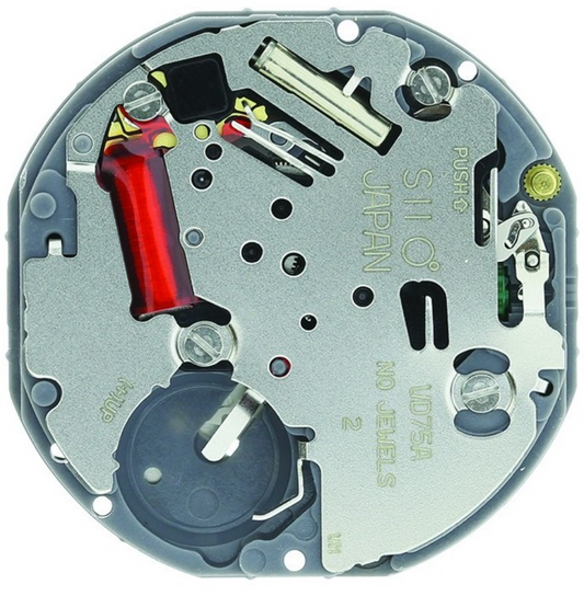 Hattori Epson VD75A quartz watch movement, precision Japanese craftsmanship for accessories