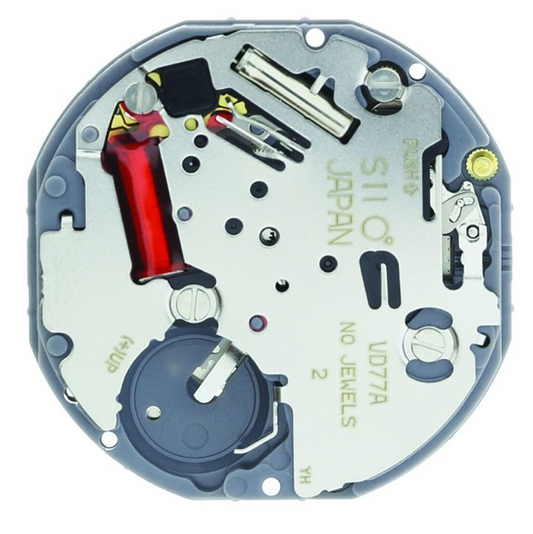 Hattori Epson VD77A quartz watch movement, precision Japan-made mechanism for accessories.