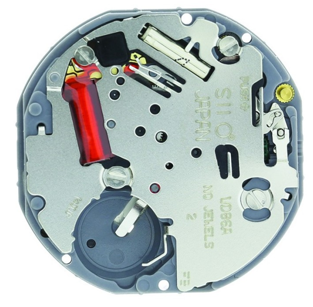 Hattori Epson quartz watch movement VD86A, precision Japanese craftsmanship for reliable timekeeping
