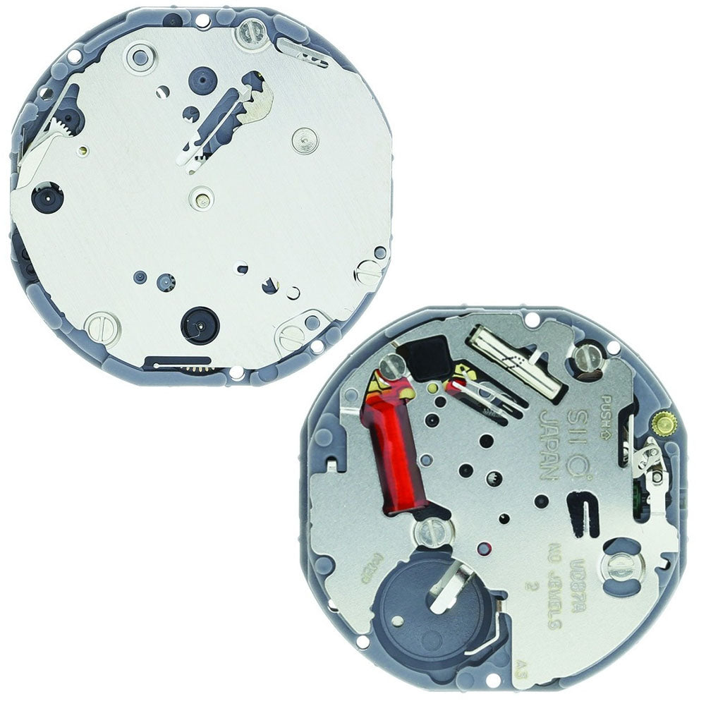 Hattori Epson TMI VD87A quartz watch movement, precision Japan-made mechanism for dependable watch repairs and upgrades